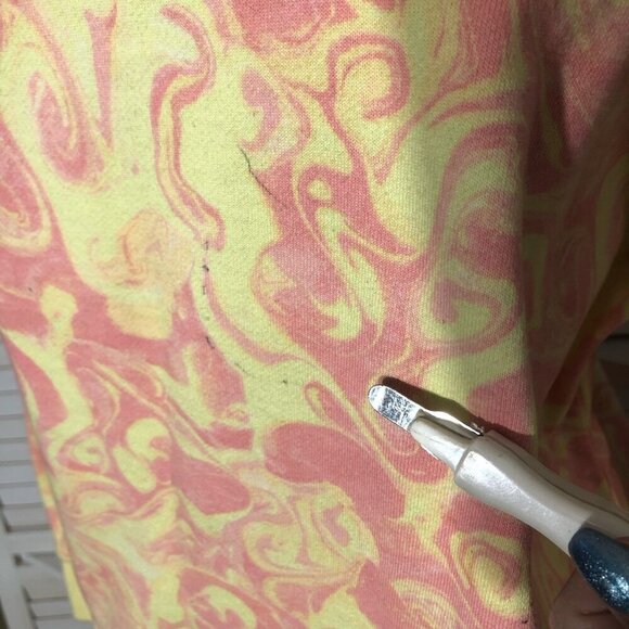 BP Nordstrom Tie Dye Sweatshirt Pullover Pink and Yellow XS - Picture 8 of 11